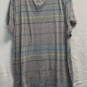 Torrid gray t shirt colored striped